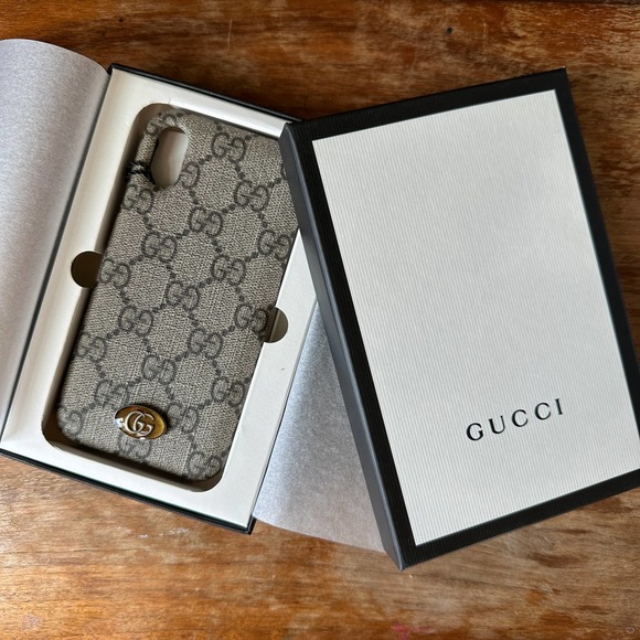 Gucci Other - Gucci Ophidia Tessuto iPhone Monogram X/XS Case NEW WITH BOX